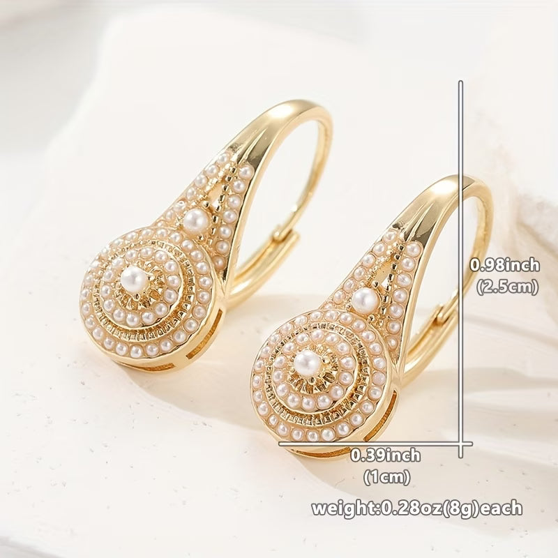 Elegante Perlenblüten Ohrringe
