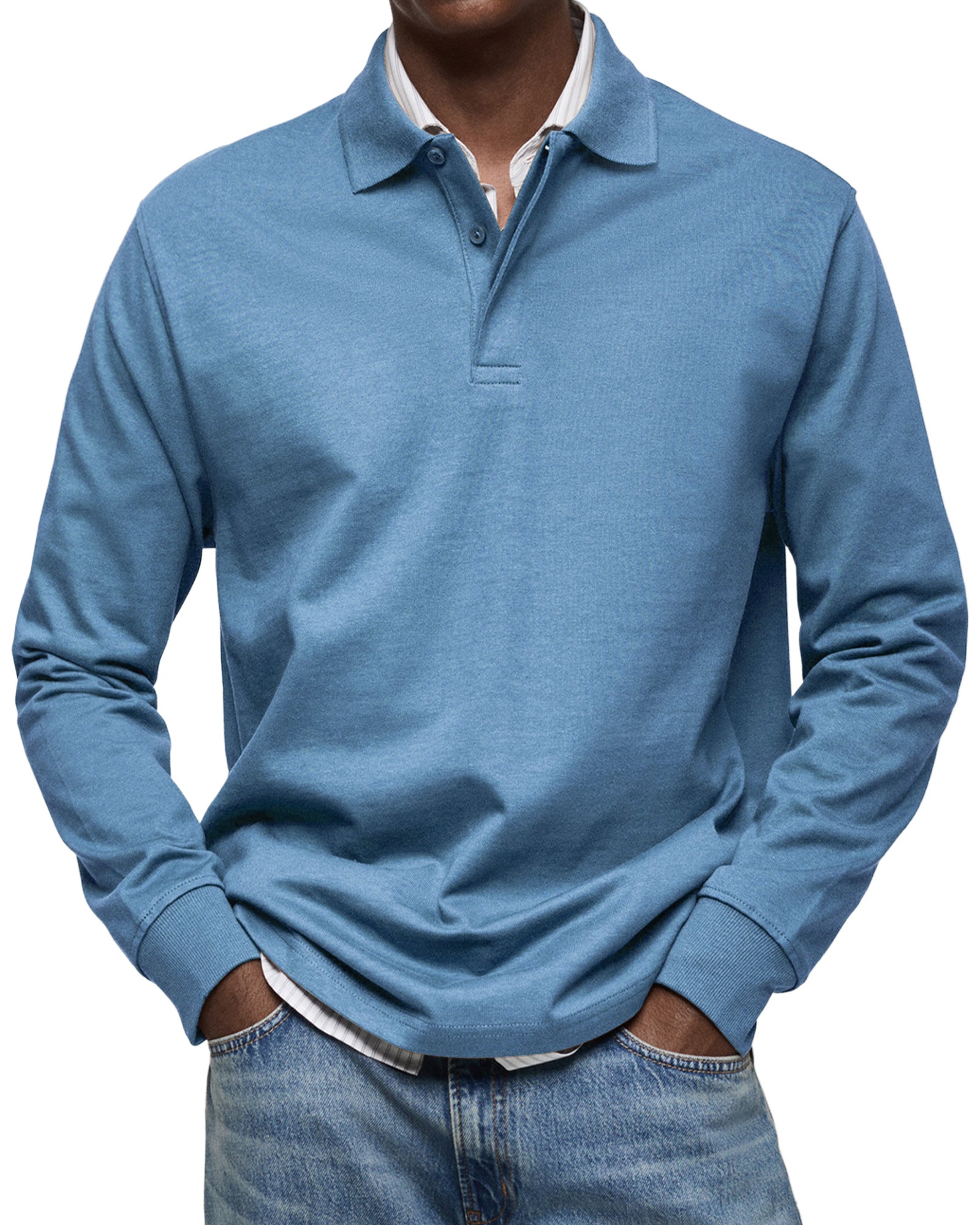 Julian - Luxe polo mit langen ärmeln