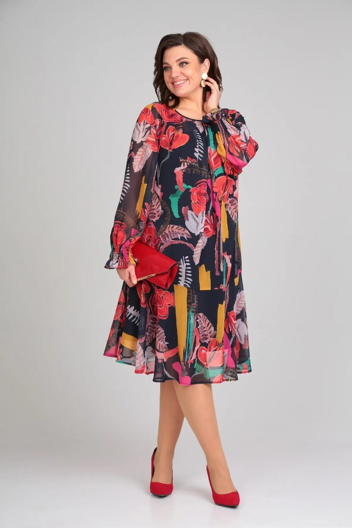 Florinda™ Elegantes Blumenkleid
