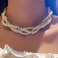 Elegante Perlenkette als Statement