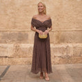 Sienna | Geometrisches fließendes Kleid