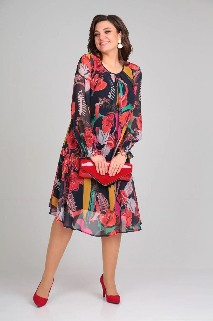 Florinda™ Elegantes Blumenkleid