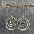 Labyrinth-Ohringe aus Silber