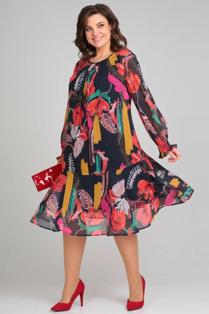 Florinda™ Elegantes Blumenkleid