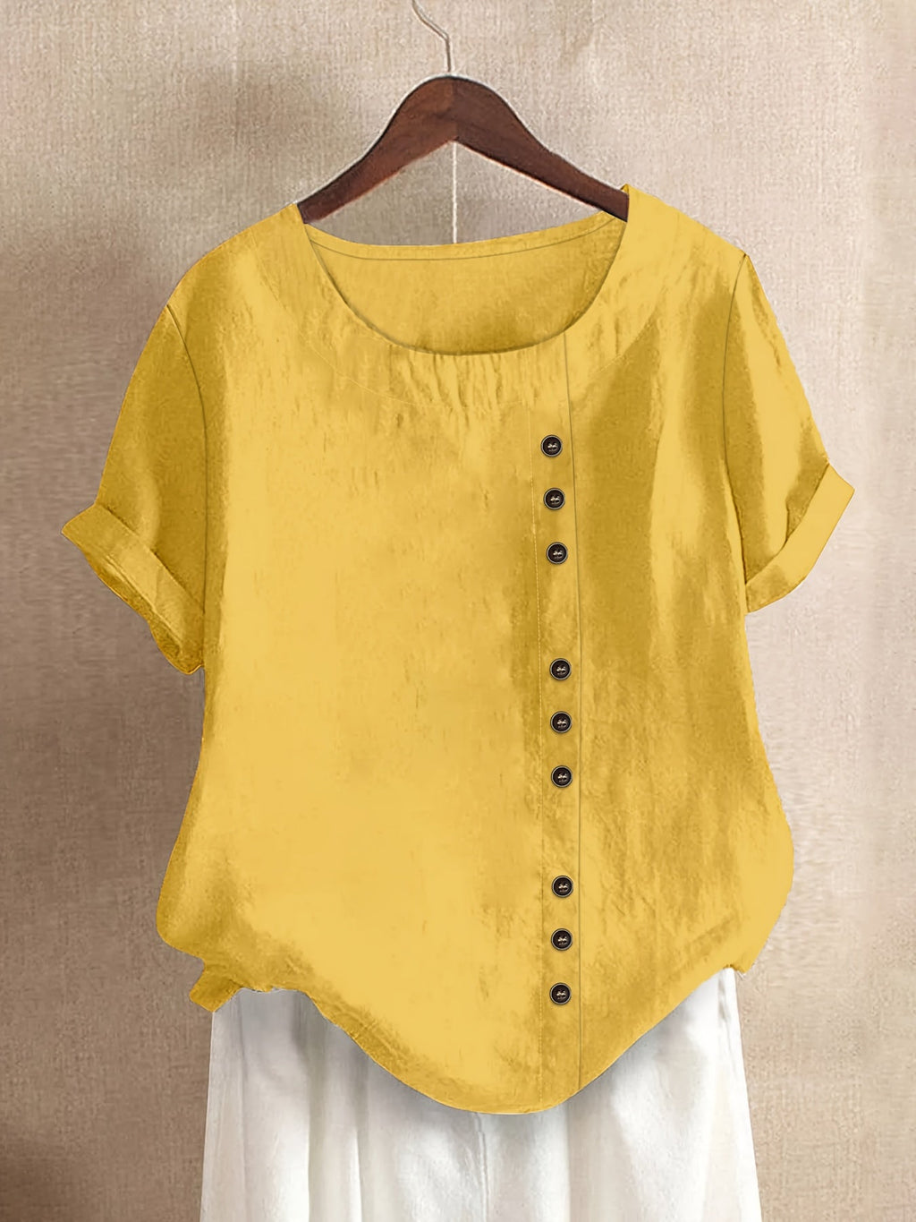 Claire | Entspannte Bluse mit Knopfdetails