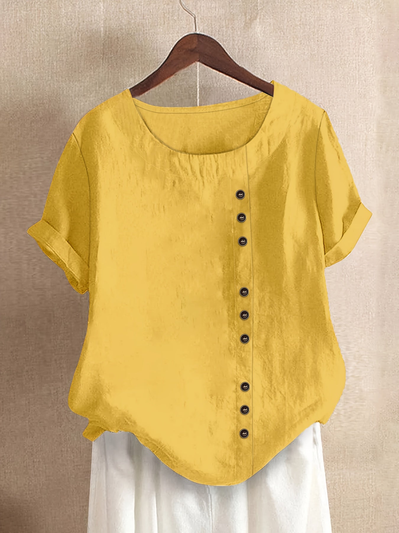 Claire | Entspannte Bluse mit Knopfdetails