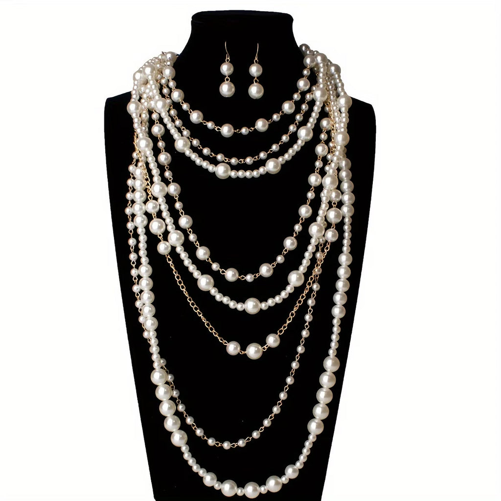 Boho Mehrschichtiges Perlen-Statement-Set