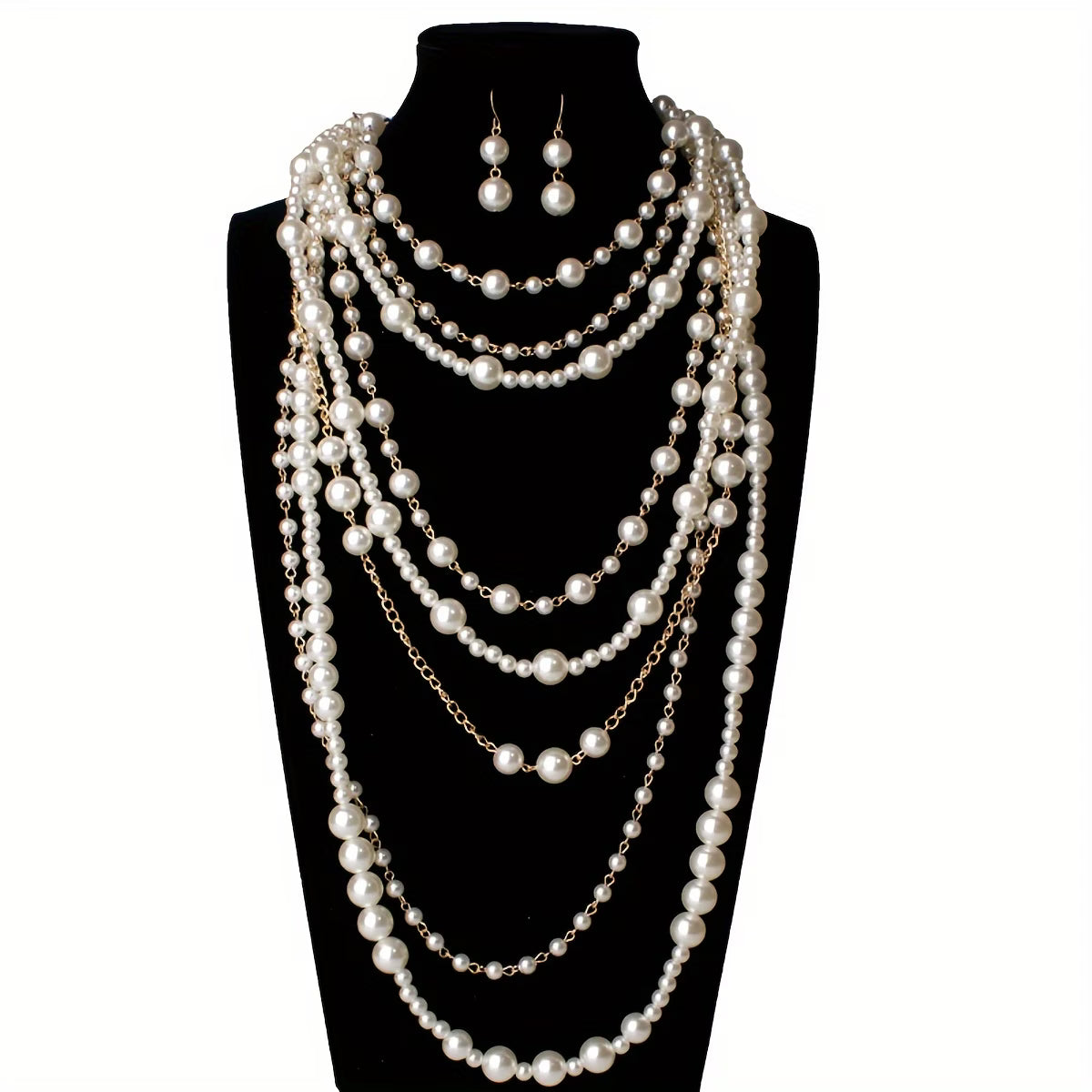 Boho Mehrschichtiges Perlen-Statement-Set