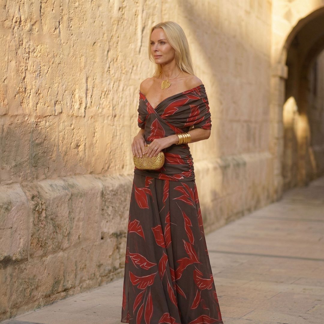 Poppy | Elegantes Kleid mit Blättern