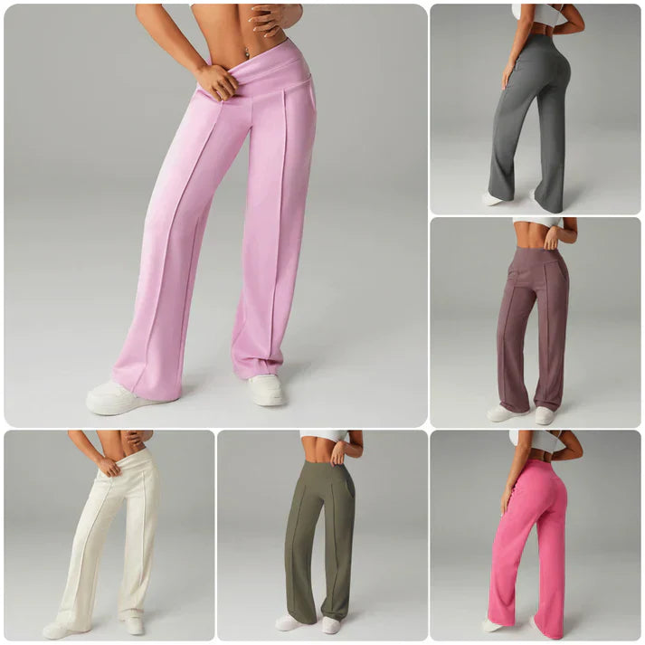 Alba | Hosen mit geradem Schnitt und weitem Bein