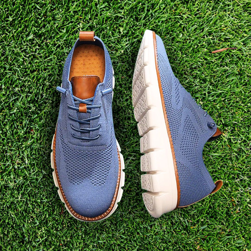 Atmungsaktive Ultracomfort-Schuhe: Blau-weiß