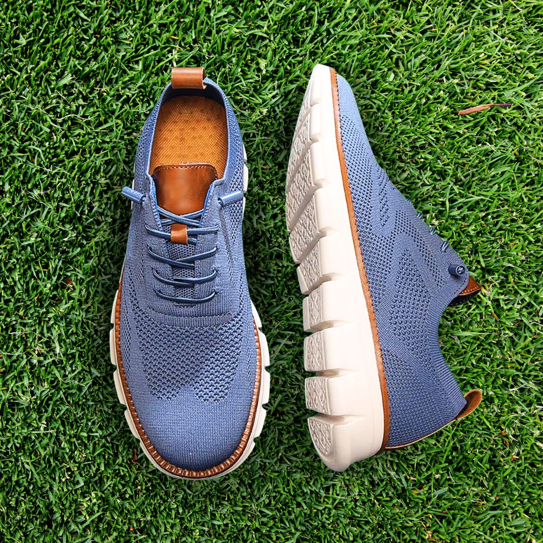 Atmungsaktive Ultracomfort-Schuhe: Blau-weiß