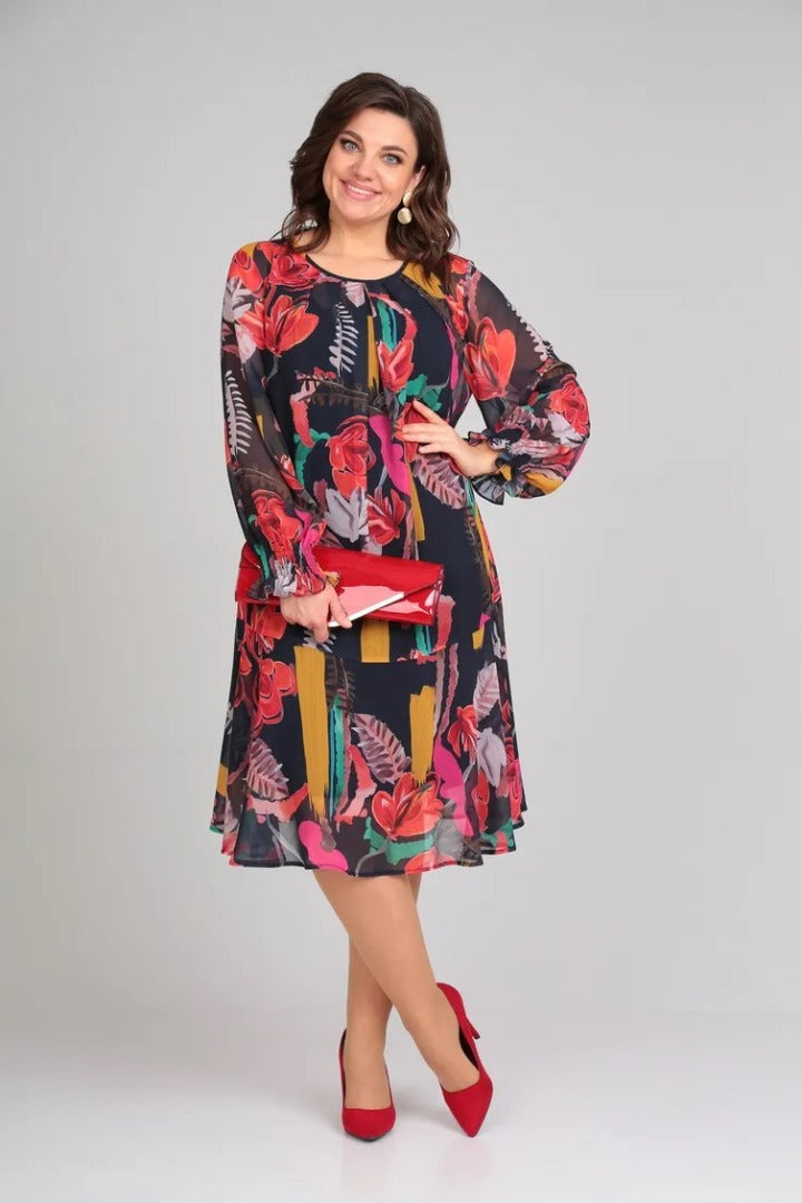 Florinda™ Elegantes Blumenkleid