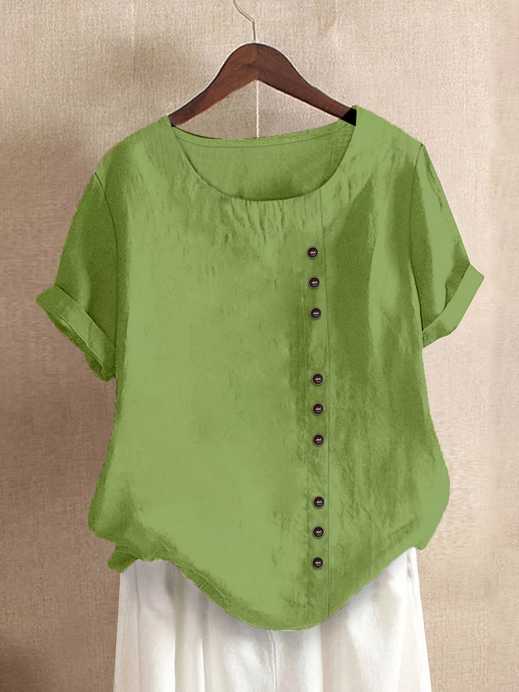 Claire | Entspannte Bluse mit Knopfdetails