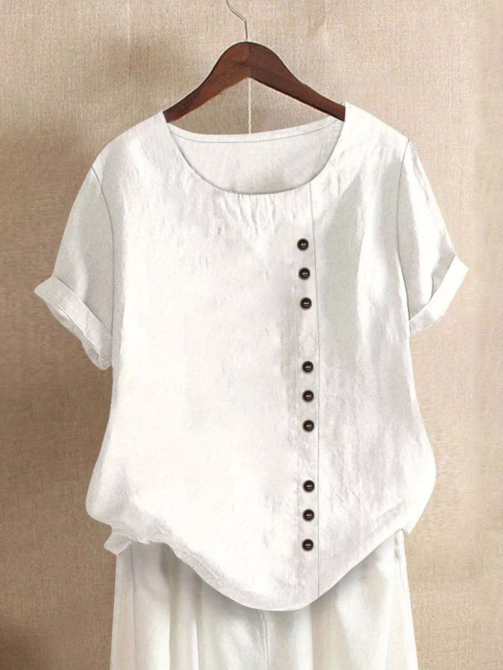 Claire | Entspannte Bluse mit Knopfdetails