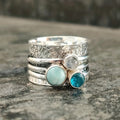 Boho Vintage Türkis Edelsteinring