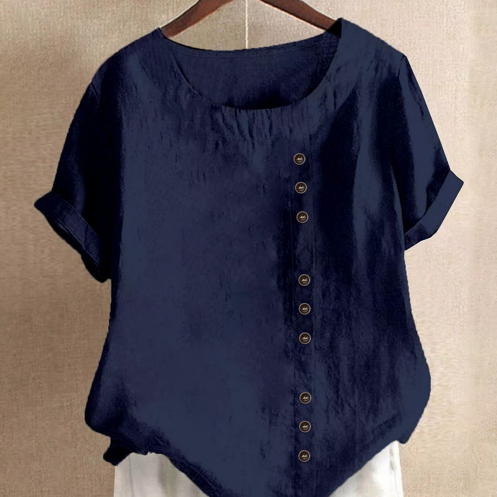 Claire | Entspannte Bluse mit Knopfdetails