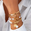 Luxe Schichtperlenarmband-Set