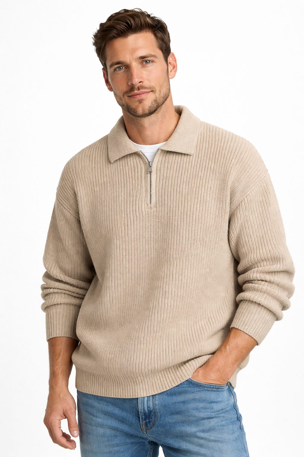 Ruben - Pullover mit Quarter-Zip