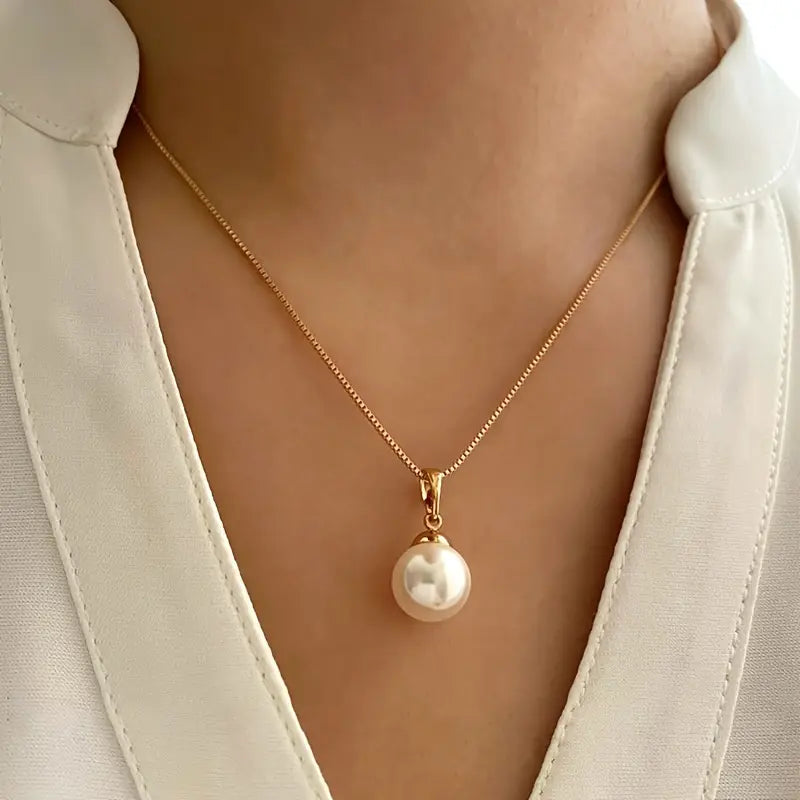 Elegantes, Anmutiges Perlenketten-Set