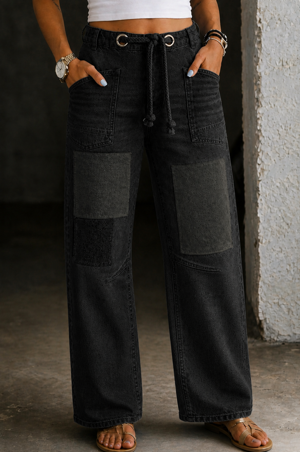 MARGARET | PANTALÓN JOGGER DE PATCHWORK