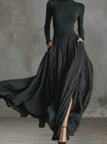 Alessia | Hochtailliertes Maxikleid