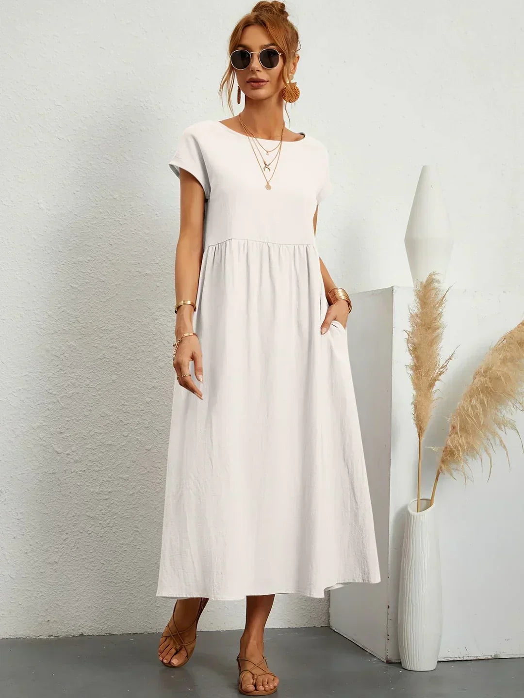 HIEKE | FLIESSENDES MIDIKLEID VON ZEITLOSER ELEGANZ