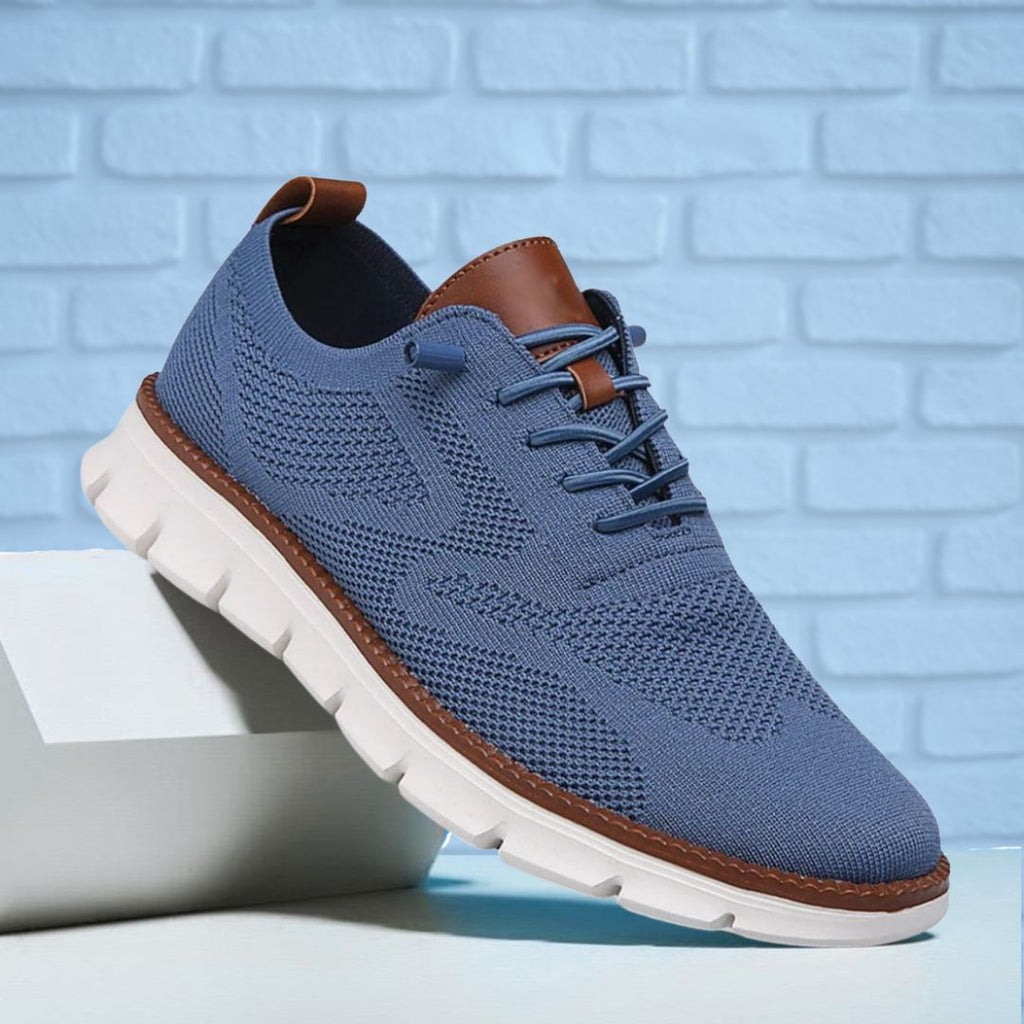 Atmungsaktive Ultracomfort-Schuhe: Blau-weiß