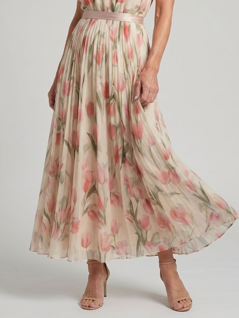 MARIT | Blumen-Maxikleid