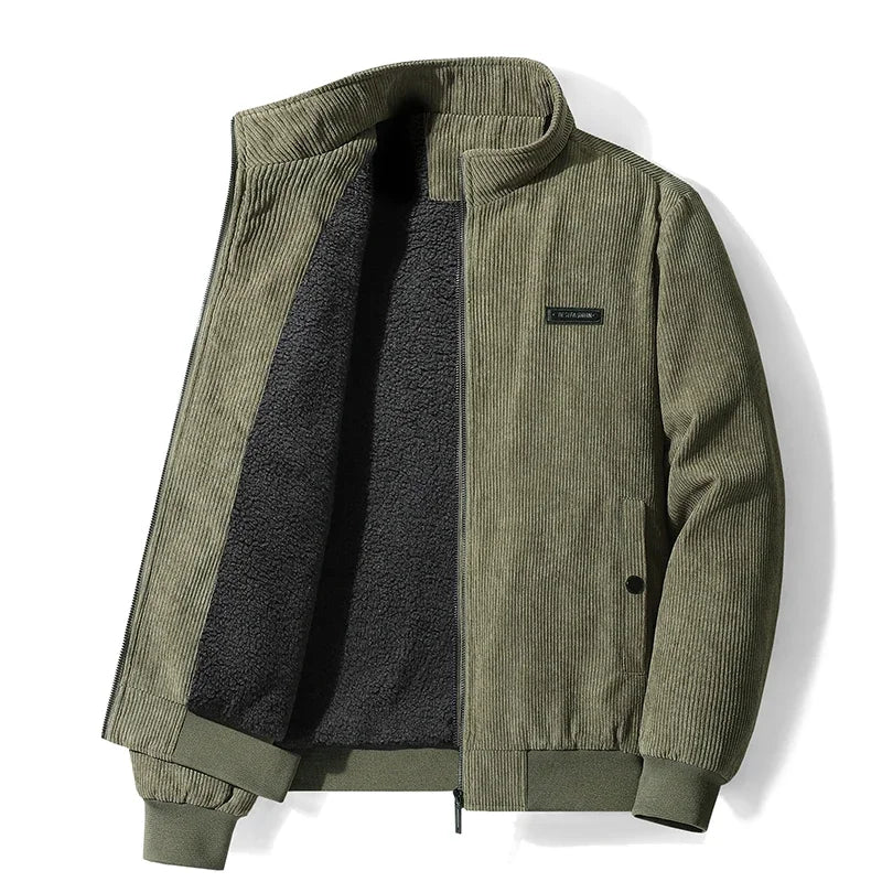 Udo - Cordjacke mit Fleecefutter