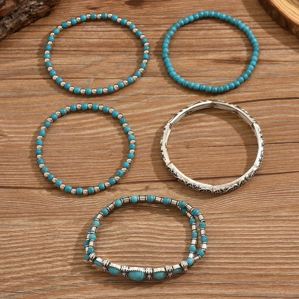 Maëlys | Raffiniertes türkisfarbenes Mehrreihiges Armband