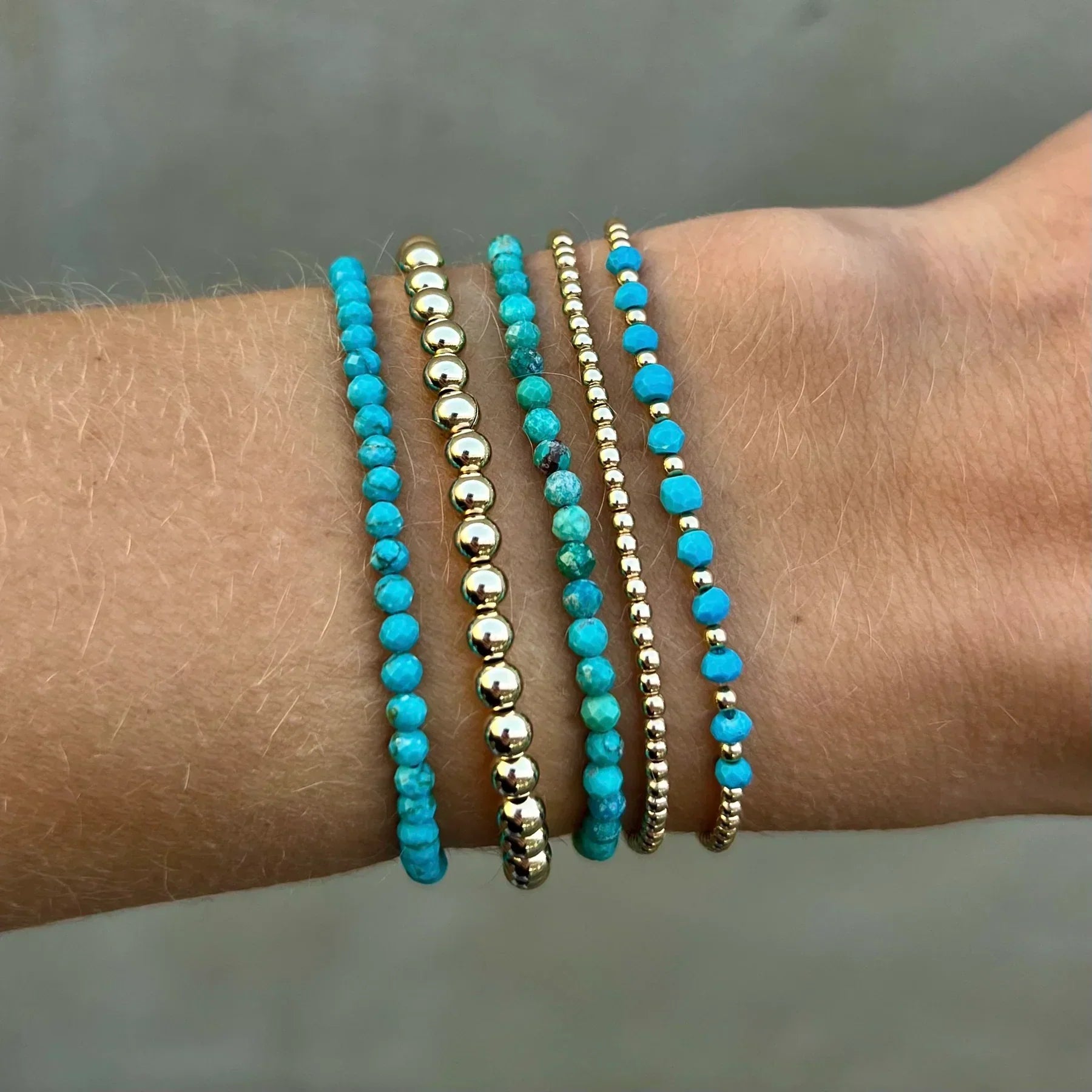 Heritage Türkis Perlenarmband