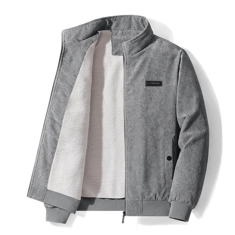 Udo - Cordjacke mit Fleecefutter