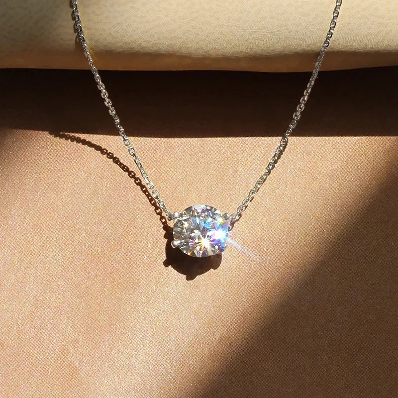 Lenie | Elegantes Kristall-Solitär-Collier
