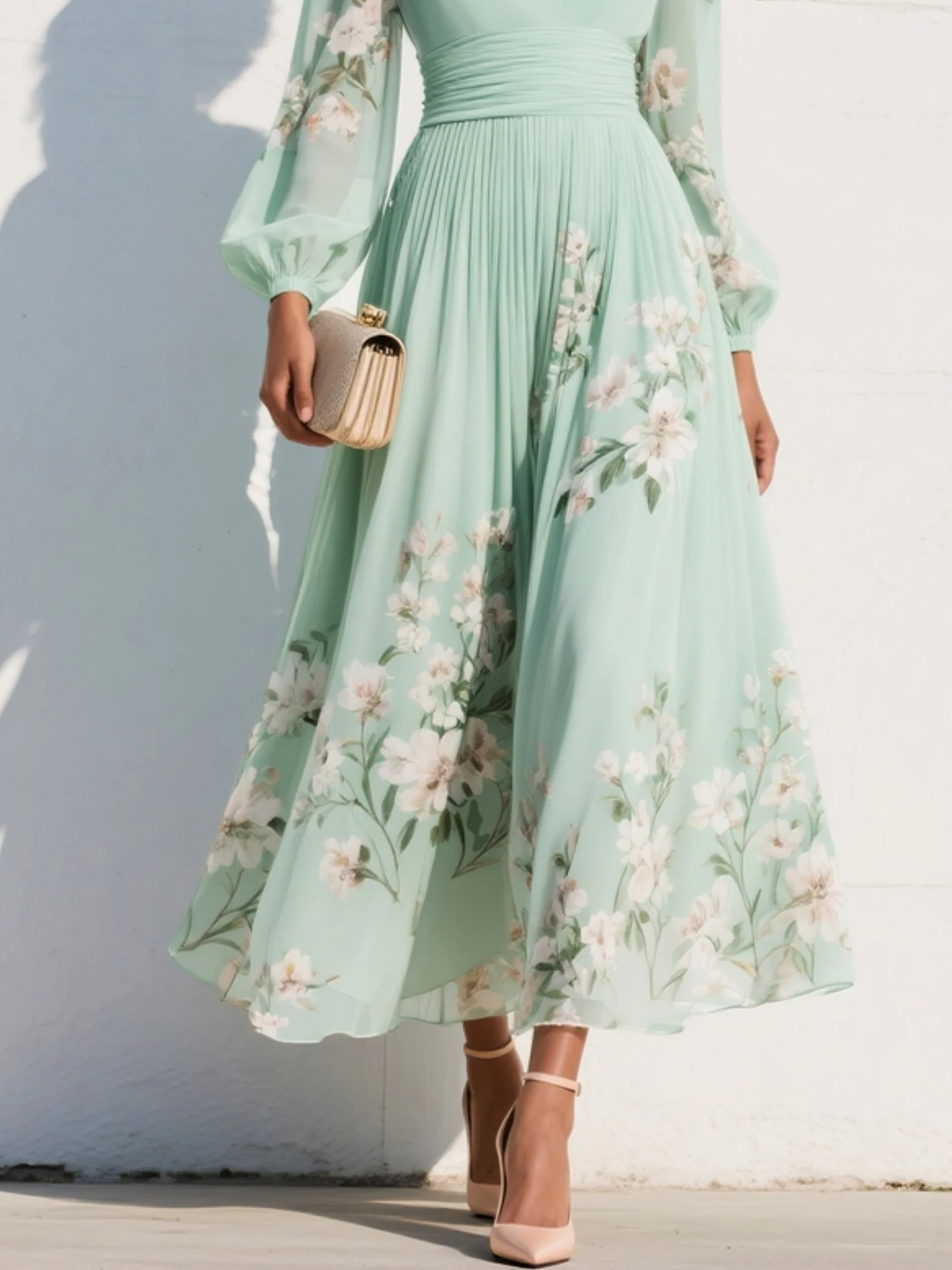 Odelia™ Floral Midi Kleid
