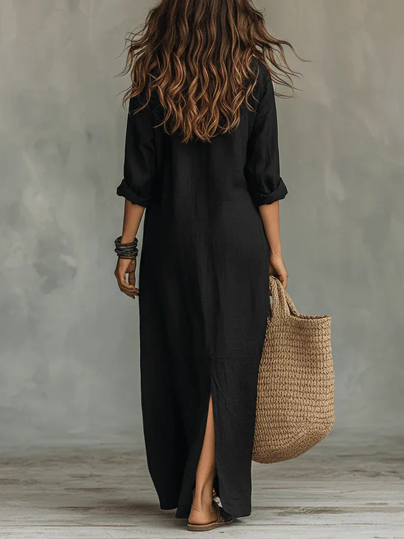 WILLOW | Vestido largo cómodo con una silueta favorecedora. Muy versátil para el día a día