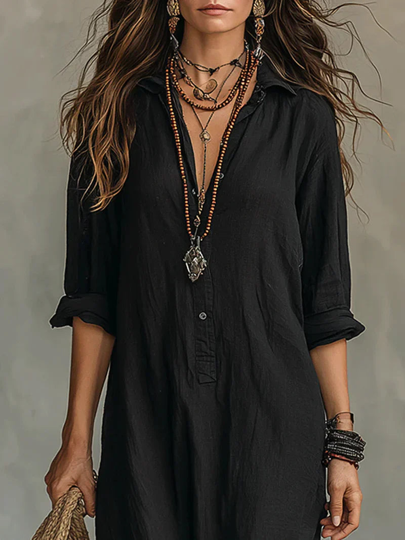 WILLOW | Vestido largo cómodo con una silueta favorecedora. Muy versátil para el día a día