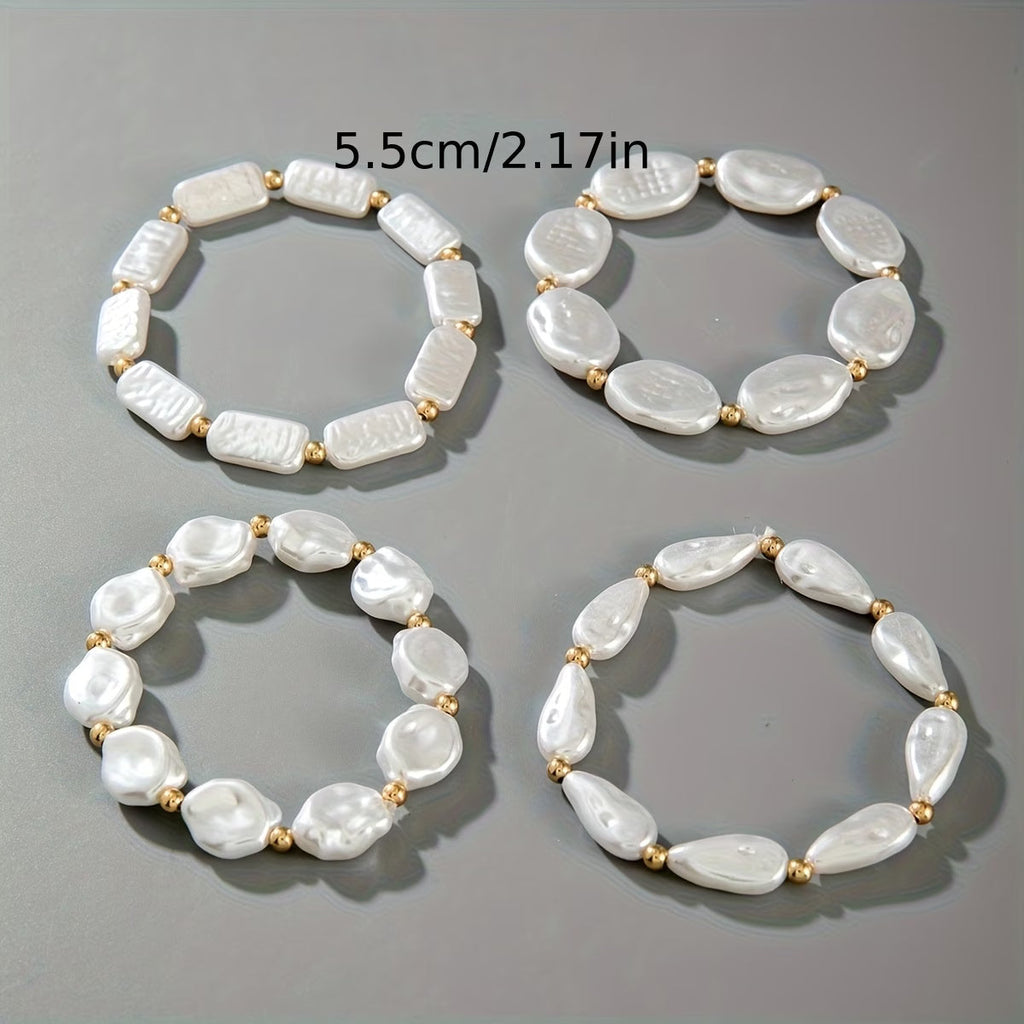 Perlen-Armband-Set von 4