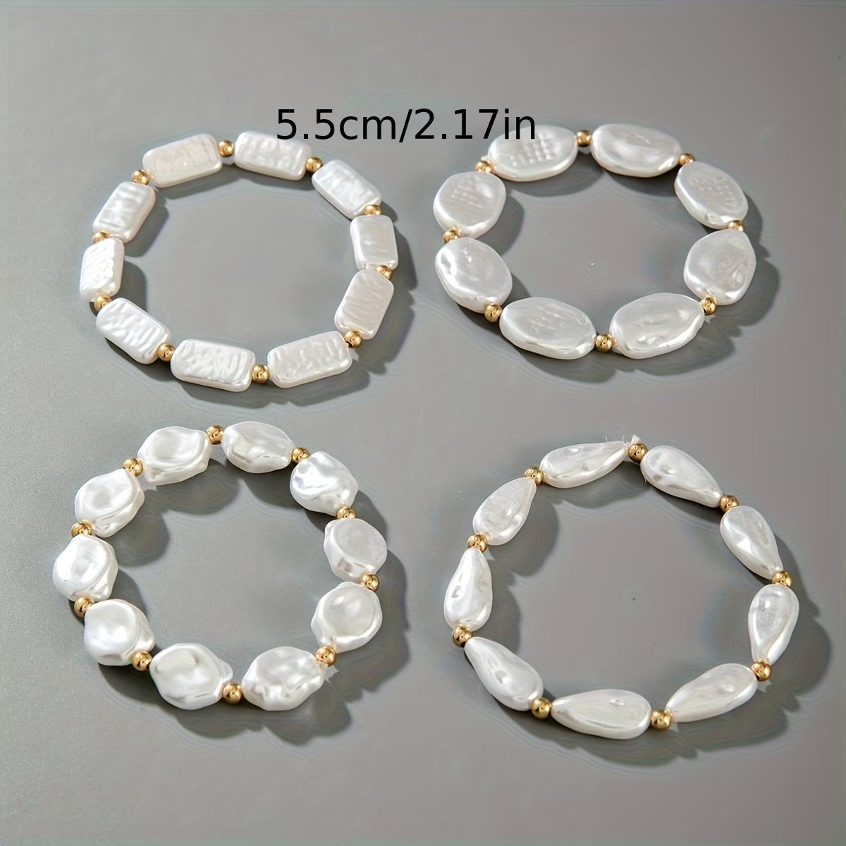 Perlen-Armband-Set von 4