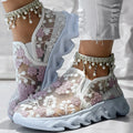 LÉONIE | ZAPATILLAS FLORALES CHIC PARA MUJER
