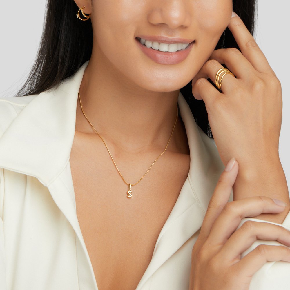 Cala | Collier Buchstaben Bubble Chic