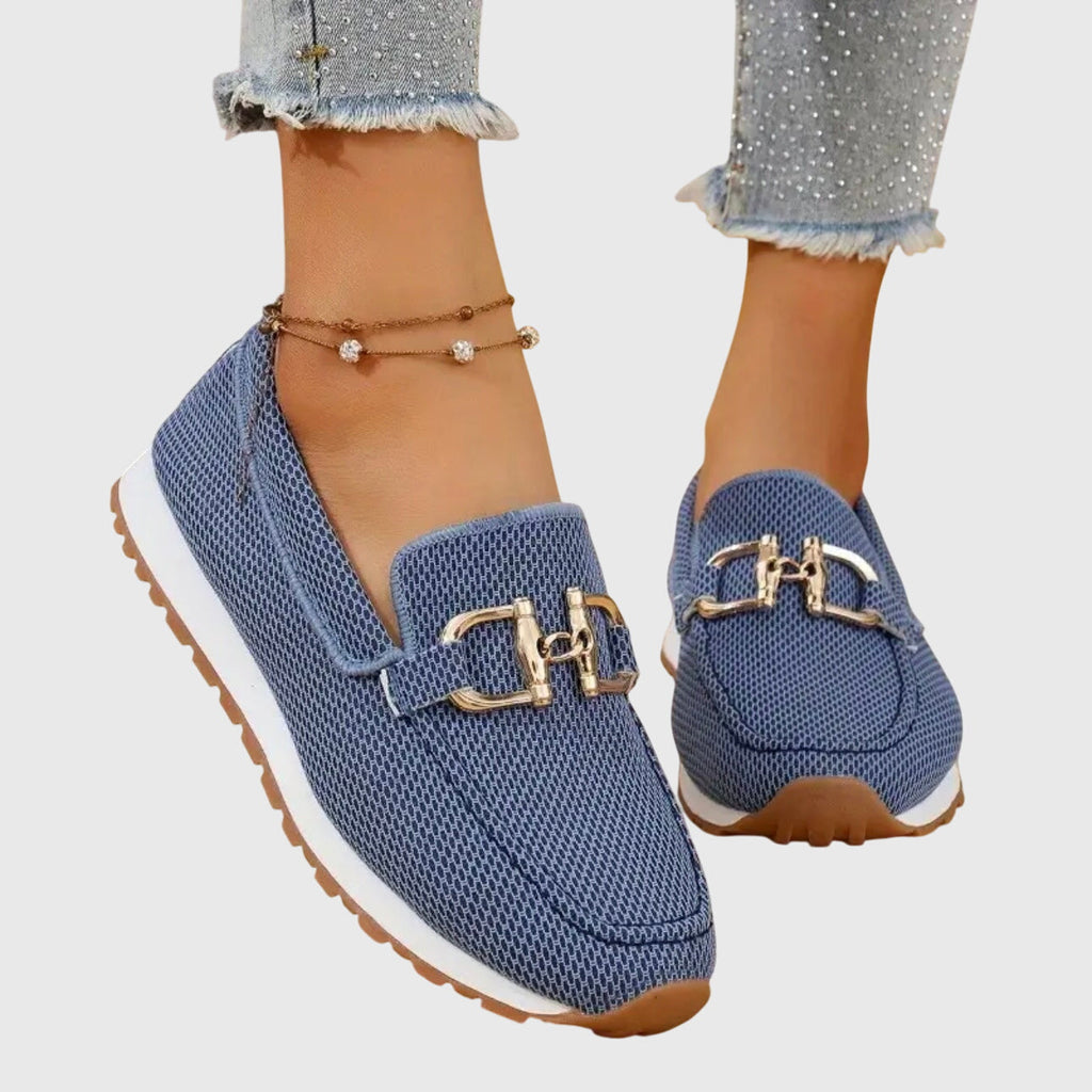 Susie -  Eleganter Slipper mit Golddetail