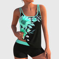 Flor | Blumen-Tankini mit Shorts, mit flachem Bauch-Effekt