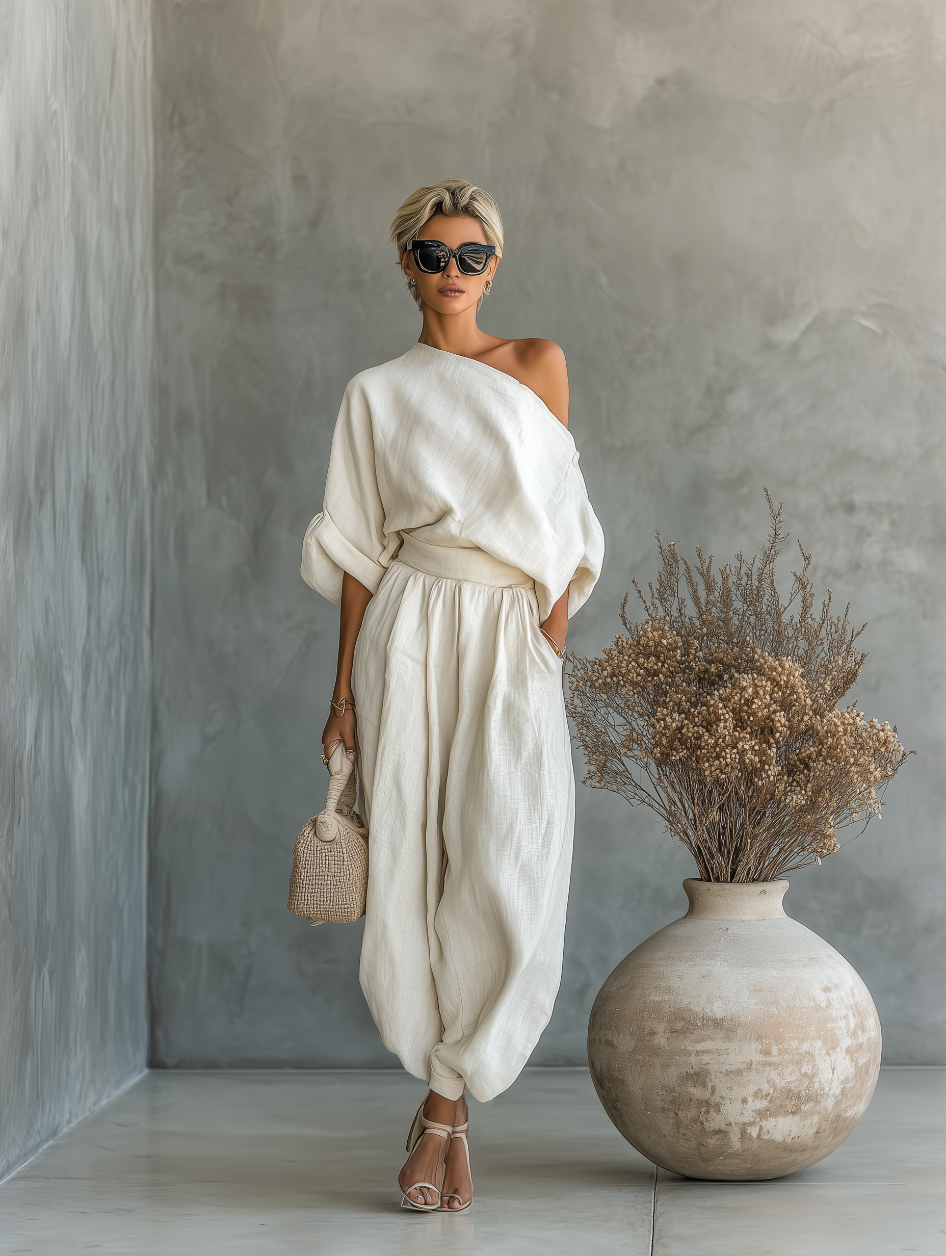Elegantes Set Off-Shoulder Hose