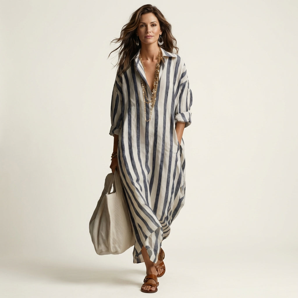 Carra | Gestreiftes Maxikleid