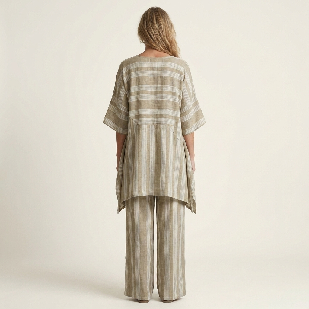 Kiara | Zweiteiliges gestreiftes Set