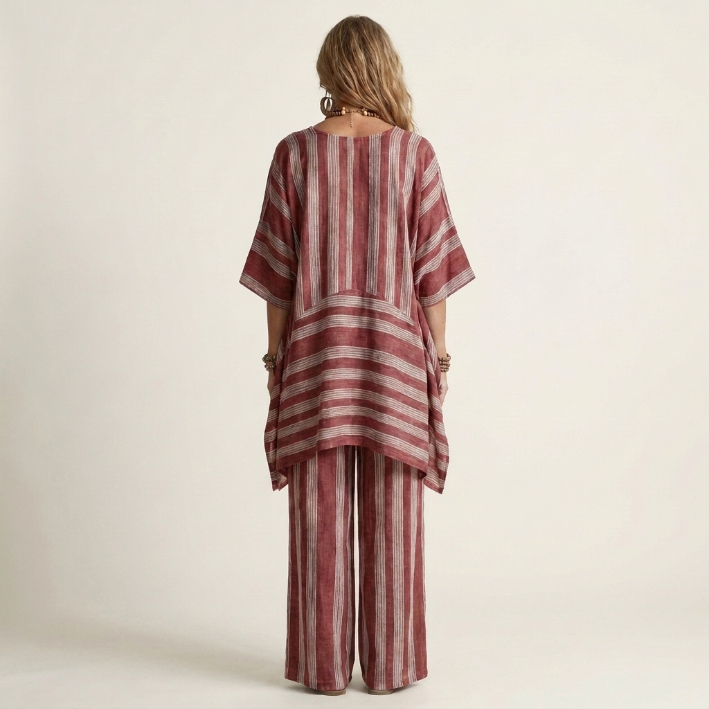 Kiara | Zweiteiliges gestreiftes Set