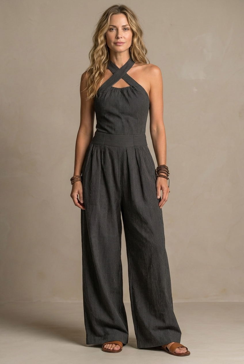 ARIANA | MONO ELEGANTE CON ESCOTE CRUZADO