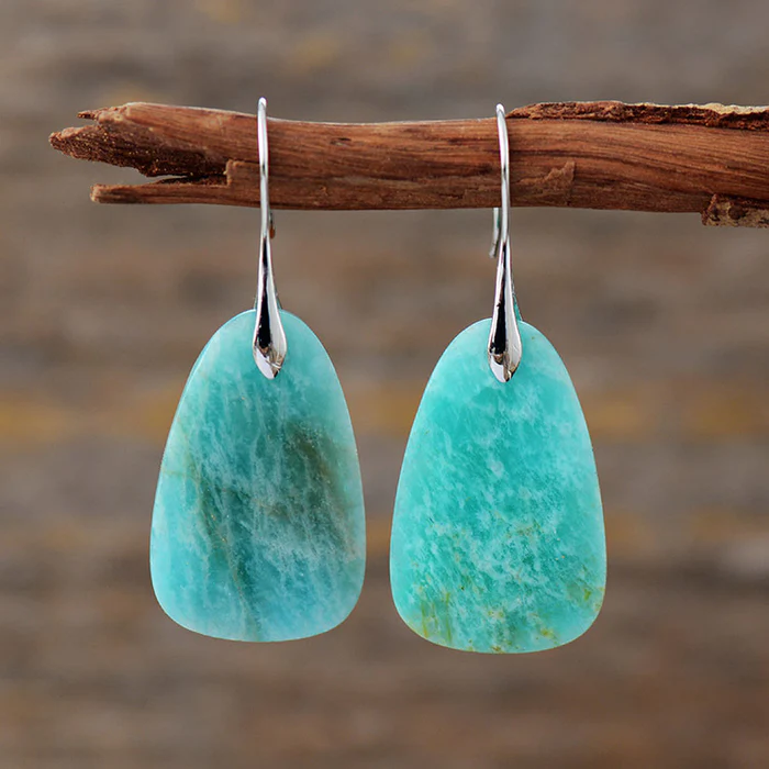 Veredelte Türkis-Gemstone Ohrringe