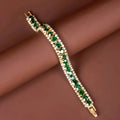 Grüne und goldene Armband